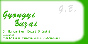 gyongyi buzai business card