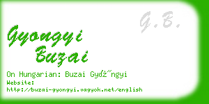 gyongyi buzai business card